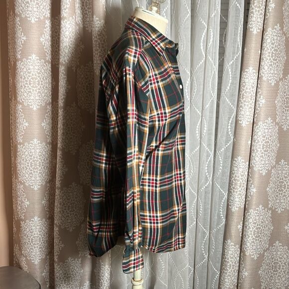 Charter Club classics Flannel Button Down Long Sleeve Shirt size 4 - Picture 5 of 6
